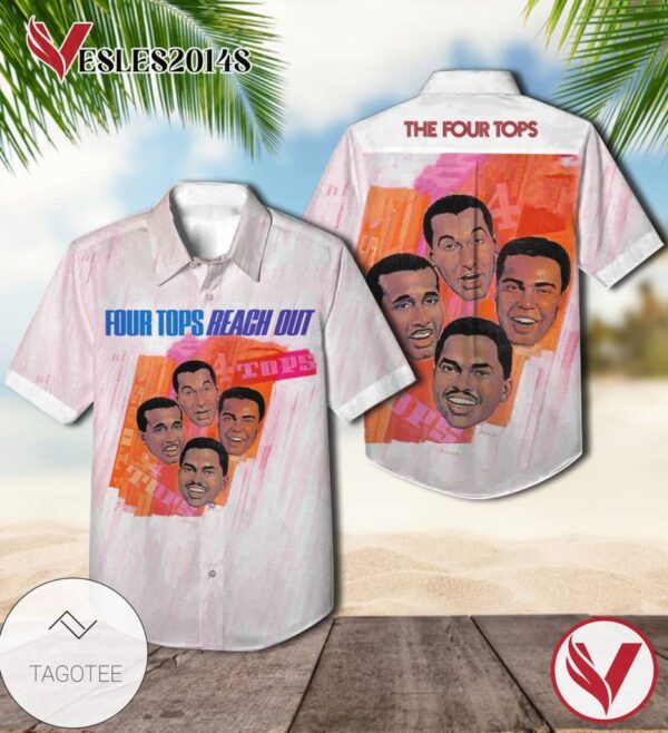 The Four Tops Reach Out Album Cover Hawaiian Shirt, Best Gift For Music Lovers Vesles2014S