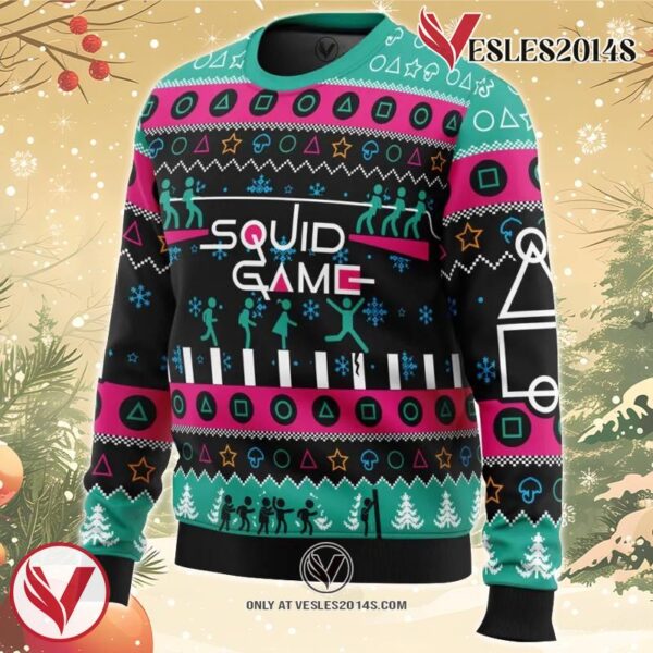 The Game is On Squid Game Christmas Sweater 1