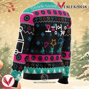 The Game is On Squid Game Christmas Sweater 2