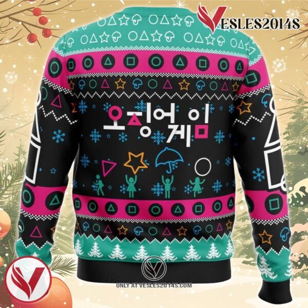 The Game is On Squid Game Christmas Sweater 3