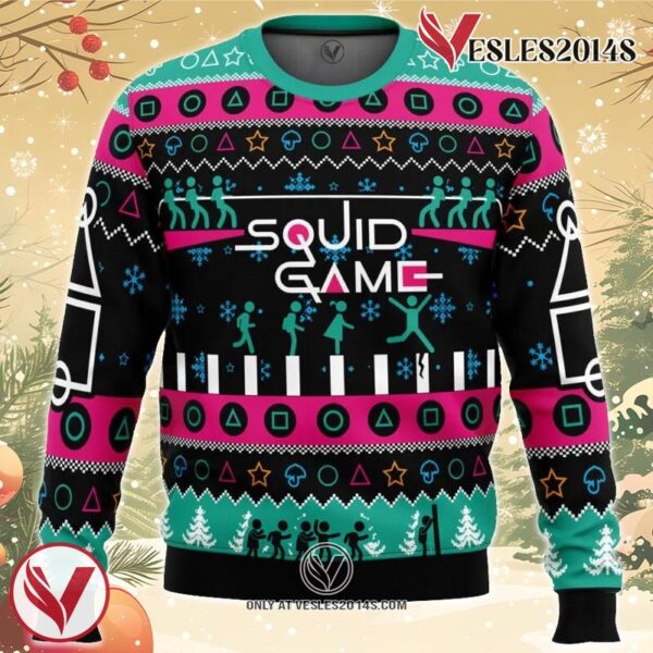 The Game is On Squid Game Christmas Sweater