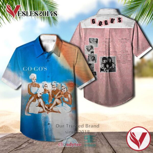 The Go Go's Band Beauty and the Beat Album Hawaiian Shirt, Best Gift For Music Lovers Vesles2014S