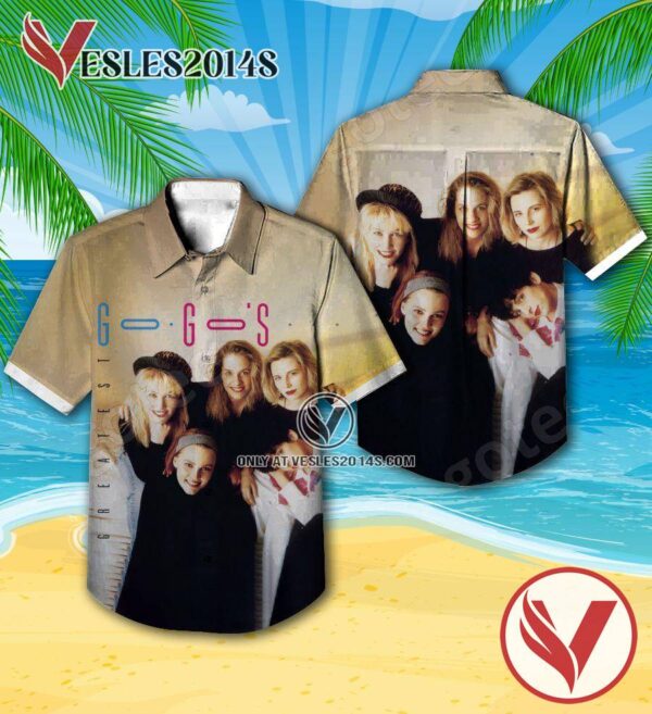 The Go-go’s Greatest Compilation Album Cover Hawaiian Shirt, Unique Gifts For Music Lovers - Vesles2014S