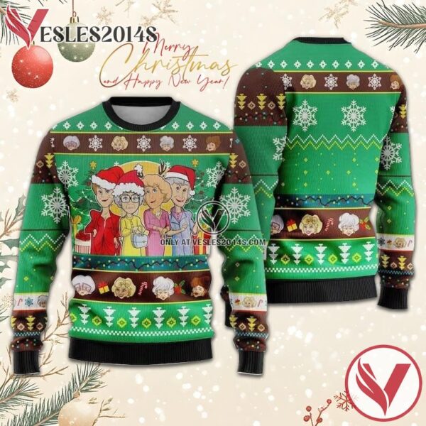 The Golden Girls Characters Ugly Sweater, Unique Winter Outfits For Fans - Vesles2014S  1
