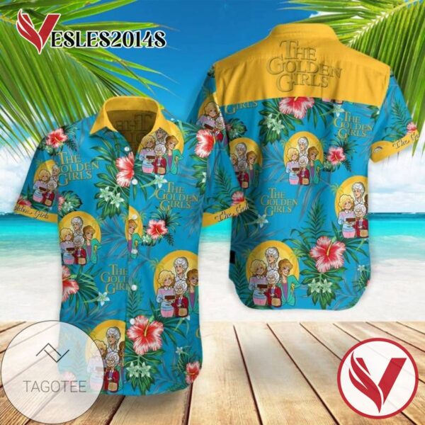 The Golden Girls Hawaiian Graphic Print Short Sleeve Hawaiian Casual Shirt Vesles2014S 1