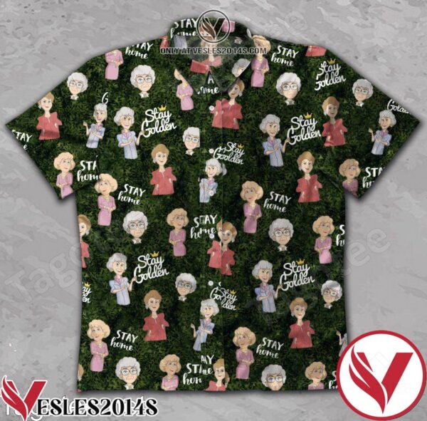 The Golden Girls State Golden Green Hawaiian Shirt, Unique Gifts For Friends - Vesles2014S 1