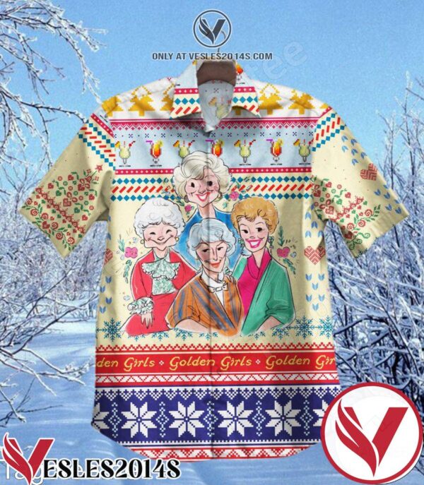The Golden Girls Ugly Christmas Hawaiian Shirt, Unique Gifts For Friends - Vesles2014S 1
