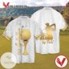 The Golffather Gold For Men And Women Graphic Print Short Sleeve Hawaiian Casual Shirt Vesles2014S