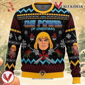 The Good Power of Christmas He-Man Ugly Christmas Sweater, Unique Christmas Gift For Fans - Vesles2014S