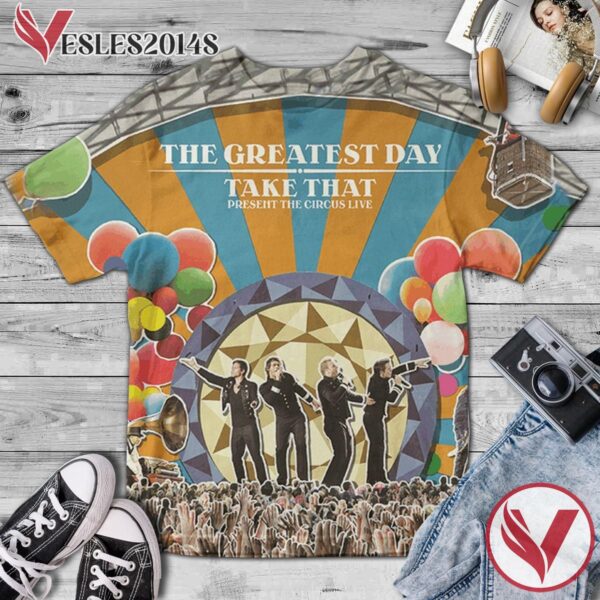 The Greatest Day Take That Present The Circus Live Album Cover Shirt, Perfect Gifts For Music Lovers - Vesles2014S