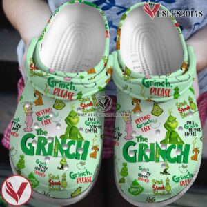 The Grinch Cartoon Crocs Crocband Clogs Shoes Comfortable For Men Women and Kids Style 2, Unique Gift From  Vesles2014S