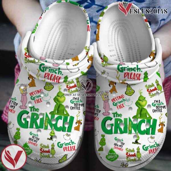 The Grinch Cartoon Crocs Crocband Clogs Shoes Comfortable For Men Women and Kids Style 3, Unique Gift From  Vesles2014S