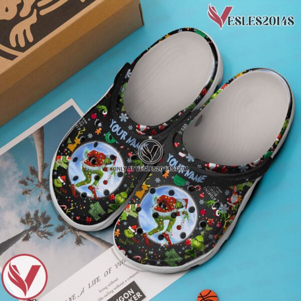 The Grinch Cartoon Crocs Crocband Clogs Shoes Comfortable For Men Women and Kids Style 6, Unique Gift From  Vesles2014S 3