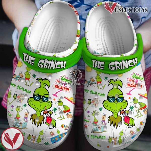 The Grinch Cartoon Movie Crocs Crocband Clogs Shoes Comfortable For Men Women and Kids - Vesles2014S