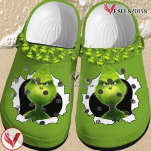 The Grinch Crocs Clog Shoes Style 2, Unique Gift From  Vesles2014S