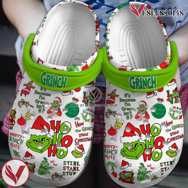 The Grinch Movie Crocs Crocband Clogs Shoes Comfortable For Men Women and Kids Style 21 - Vesles2014S