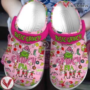 The Grinch Movie Crocs Crocband Clogs Shoes Comfortable For Men Women and Kids Style 3 - Vesles2014S
