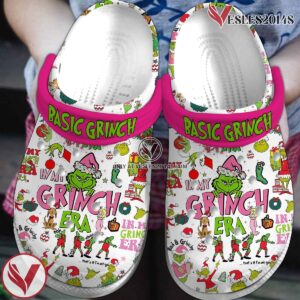 The Grinch Movie Crocs Crocband Clogs Shoes Comfortable For Men Women and Kids Style 4 - Vesles2014S