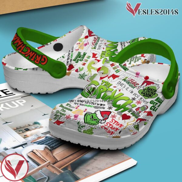 The Grinch Movie Crocs Crocband Clogs Shoes Comfortable For Men Women and Kids Style 5 - Vesles2014S 2