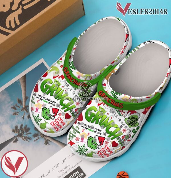 The Grinch Movie Crocs Crocband Clogs Shoes Comfortable For Men Women and Kids Style 5 - Vesles2014S 3