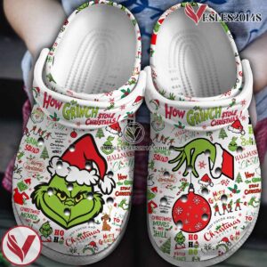The Grinch Movie Crocs Crocband Clogs Shoes Comfortable For Men Women and Kids Style 7 - Vesles2014S