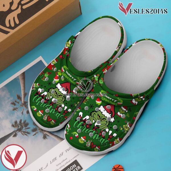The Grinch Movie Crocs Crocband Clogs Shoes Comfortable For Men Women and Kids Style 8 - Vesles2014S 3