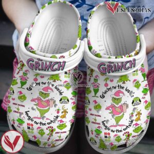 The Grinch Movie Crocs Crocband Clogs Shoes Comfortable For Men Women and Kids Style 9 - Vesles2014S