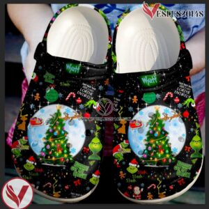 The Grinch Movie Crocs Crocband Clogs Shoes Comfortable For Men Women and Kids - Vesles2014S