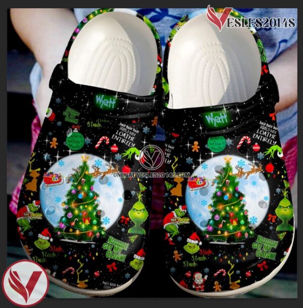 The Grinch Movie Crocs Crocband Clogs Shoes Comfortable For Men Women and Kids - Vesles2014S