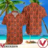 The Haunted Mansion Wallpaper Disney Cartoon Graphics Orange Hawaiian Shirt And Short, Unique Gifts For Friends - Vesles2014S 1