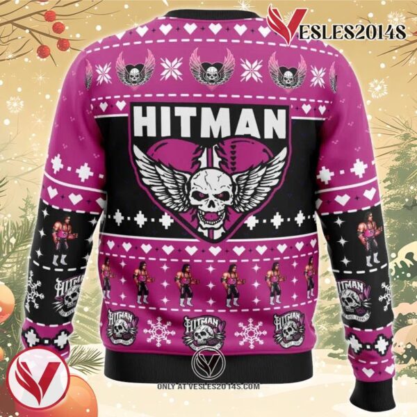 The Hitman Bret Hart Wrestler Ugly Christmas Sweater, Unique Christmas Gift For Fans - Vesles2014S 1