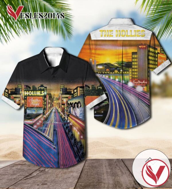 The Hollies Another Night Album Cover Hawaiian Shirt, Best Gift For Music Lovers Vesles2014S