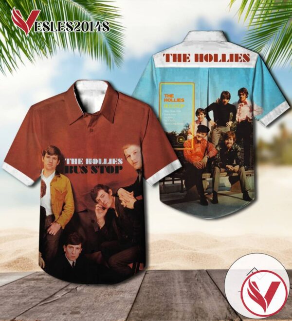 The Hollies Bus Stop Album Cover Hawaiian Shirt, Best Gift For Music Lovers Vesles2014S