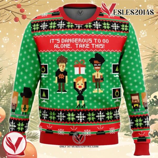 The IT Crowd Ugly Christmas Sweater, Unique Christmas Gift For Fans - Vesles2014S