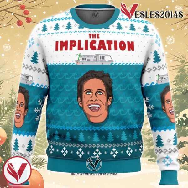 The Implication Always Sunny in Philadelphia Ugly Christmas Sweater, Unique Christmas Gift For Fans - Vesles2014S
