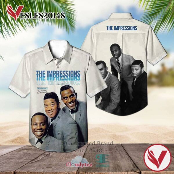 The Impressions 1963 Album Hawaiian Shirt, Best Gift For Music Lovers Vesles2014S