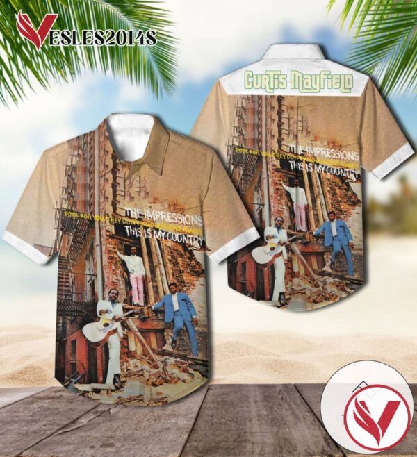 The Impressions This Is My Country Album Cover Hawaiian Shirt, Best Gift For Music Lovers Vesles2014S