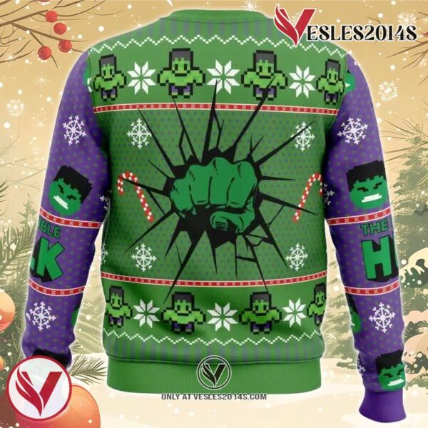 The Incredible Hulk Ugly Christmas Sweater, Unique Christmas Gift For Fans - Vesles2014S 1
