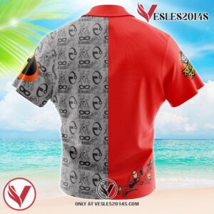 The Incredibles Hawaiian Button Up Shirt, Perfect Gifts For Anime Lovers - Vesles2014S 1