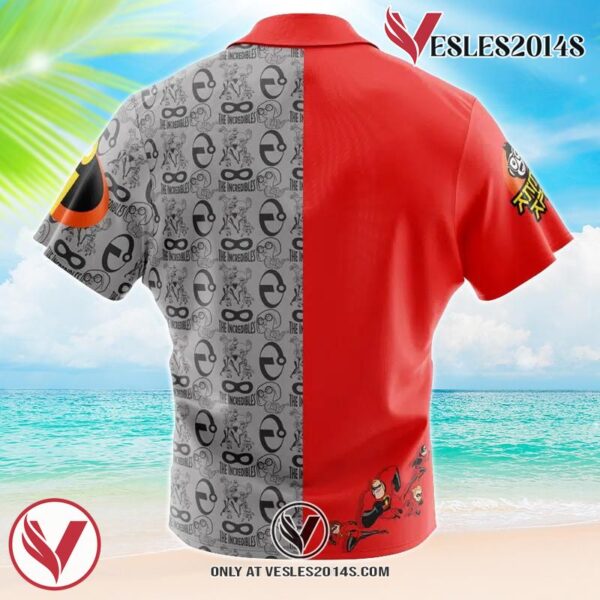 The Incredibles Hawaiian Button Up Shirt, Perfect Gifts For Anime Lovers - Vesles2014S 1