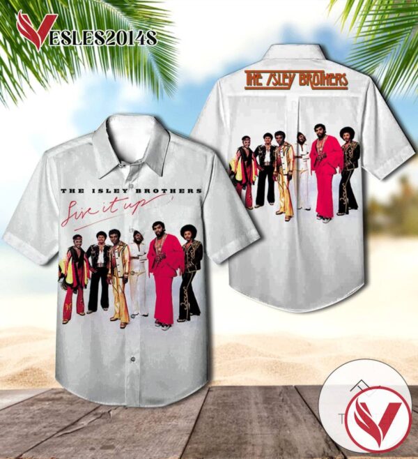 The Isley Brothers Live It Up Album Cover Hawaiian Shirt, Best Gift For Music Lovers Vesles2014S