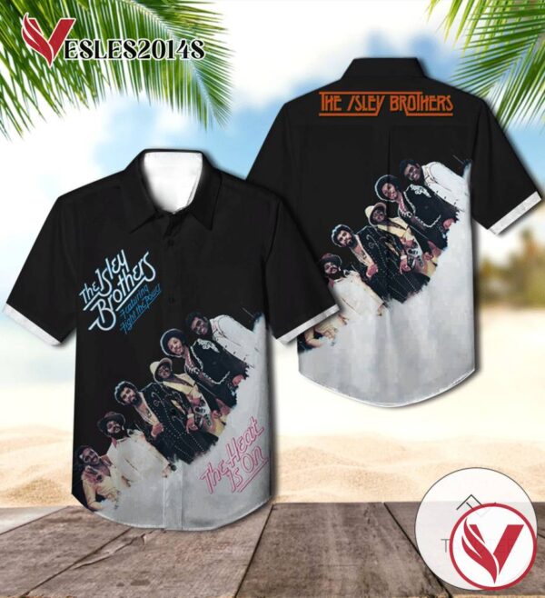 The Isley Brothers The Heat Is On Album Cover Hawaiian Shirt, Best Gift For Music Lovers Vesles2014S