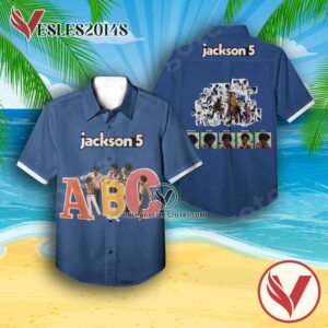 The Jackson 5 Abc Album Cover Hawaiian Shirt, Unique Gifts For Music Lovers - Vesles2014S