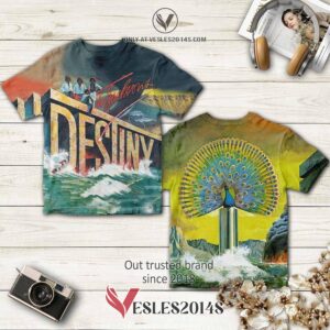 The Jackson 5 Band Destiny Album 3D T-Shirt, Perfect Gifts For Music Lovers - Vesles2014S