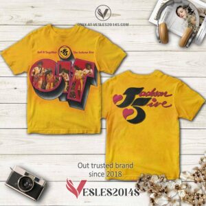 The Jackson 5 Band Get It Together Album 3D T-Shirt, Perfect Gifts For Music Lovers - Vesles2014S