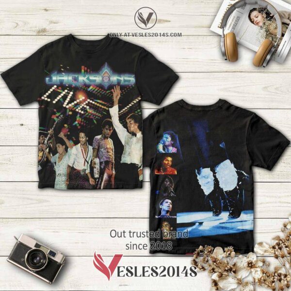 The Jackson 5 Band The Jacksons Live Album 3D T-Shirt, Perfect Gifts For Music Lovers - Vesles2014S