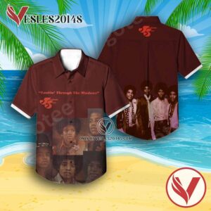 The Jackson 5 Lookin’ Through The Windows Album Cover Hawaiian Shirt, Unique Gifts For Music Lovers - Vesles2014S