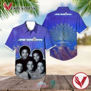 The Jackson 5 Triumph Blue Hawaiian Casual Shirt, Best Gifts For Summer Vesles2014S