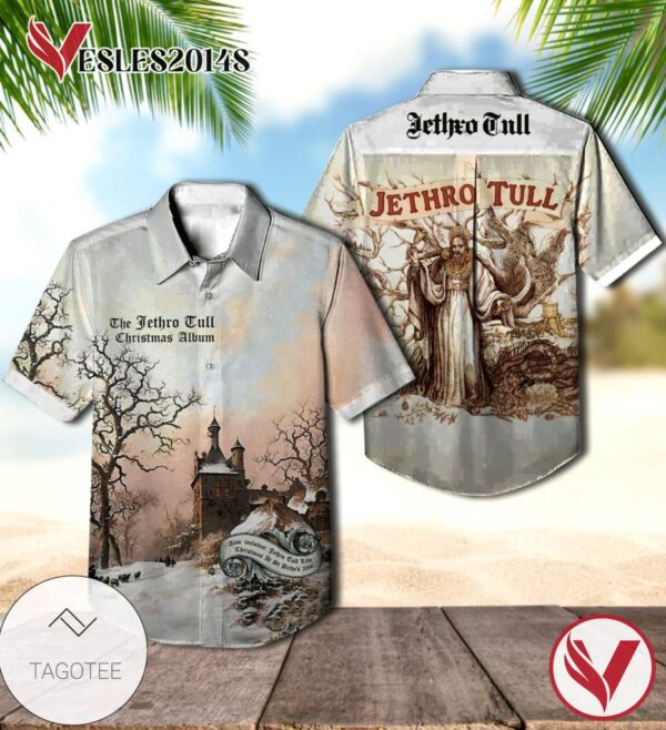 The Jethro Tull Christmas Album Cover Hawaiian Shirt, Best Gift For Music Lovers Vesles2014S