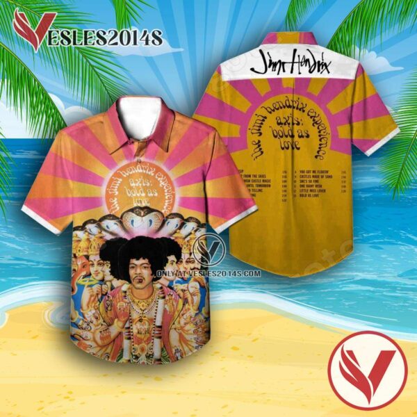 The Jimi Hendrix Experience Axis Bold As Love Album Cover Style 2 Hawaiian Shirt, Unique Gifts For Music Lovers - Vesles2014S